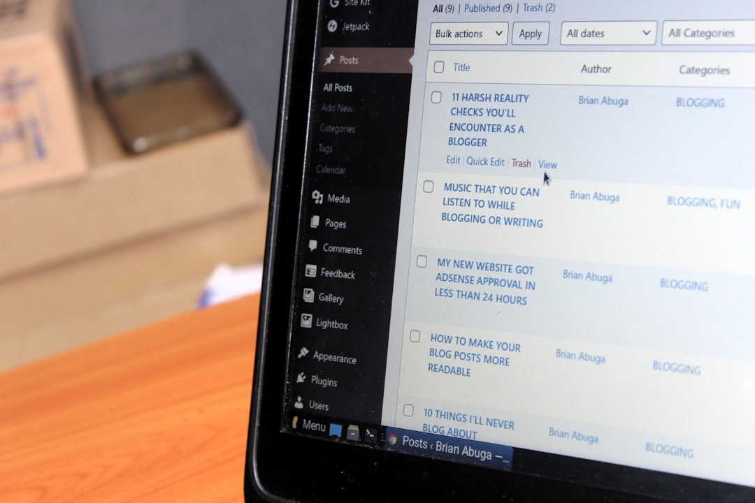 WordPress Management Dashboard